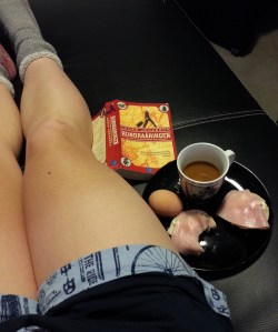 Njöt av långfrulle i soffan istället. 